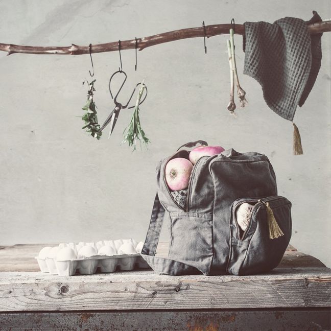 Organic Cotton Children's Backpack | Natural S000