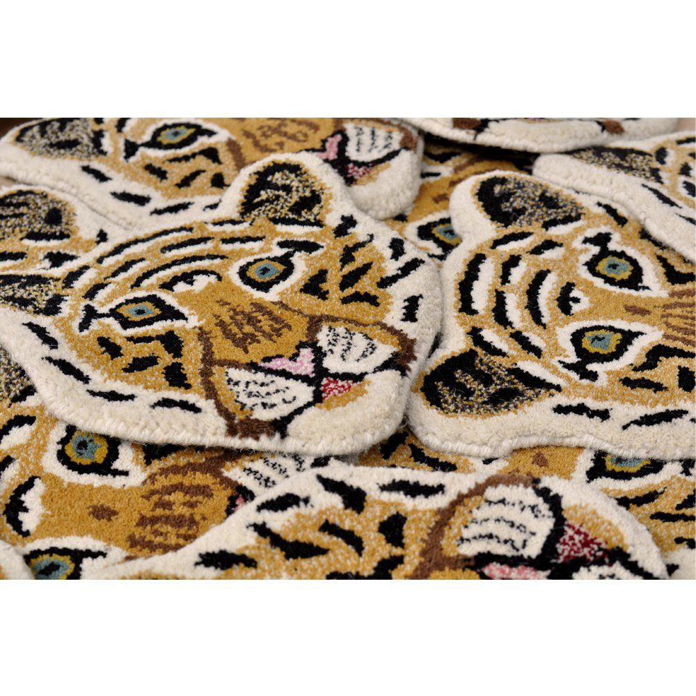 Leopard Head Rug 32x32cm Smallable Home Design Children , Adult