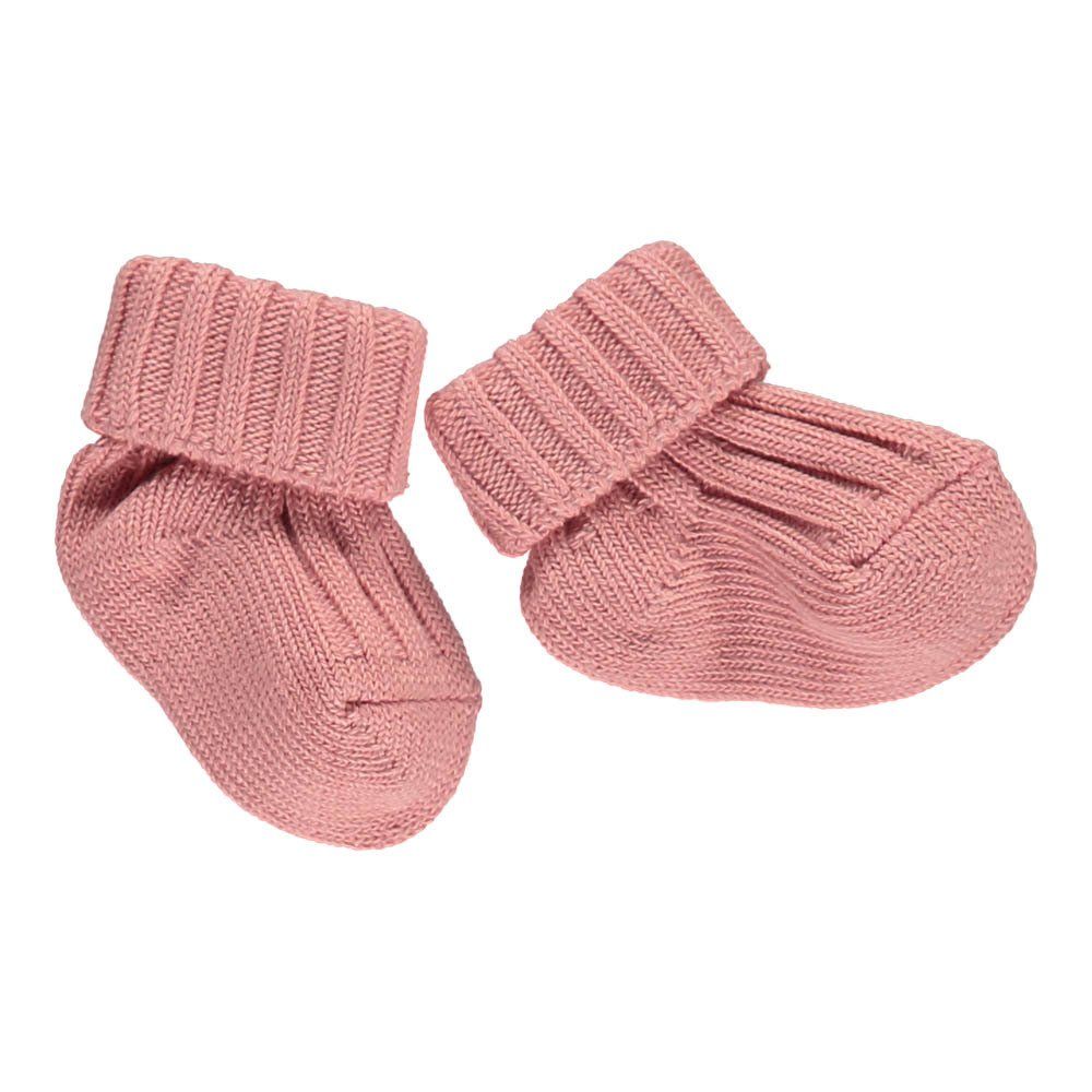 Caramel - Chaussettes Côtelées Ankle - Fille - Rose