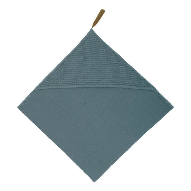 Organic Cotton Bath Cape | Ice Blue S032
