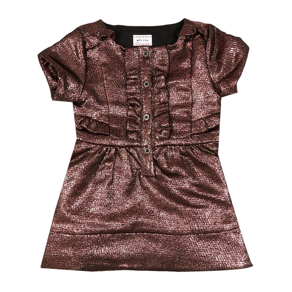 copper glitter dress