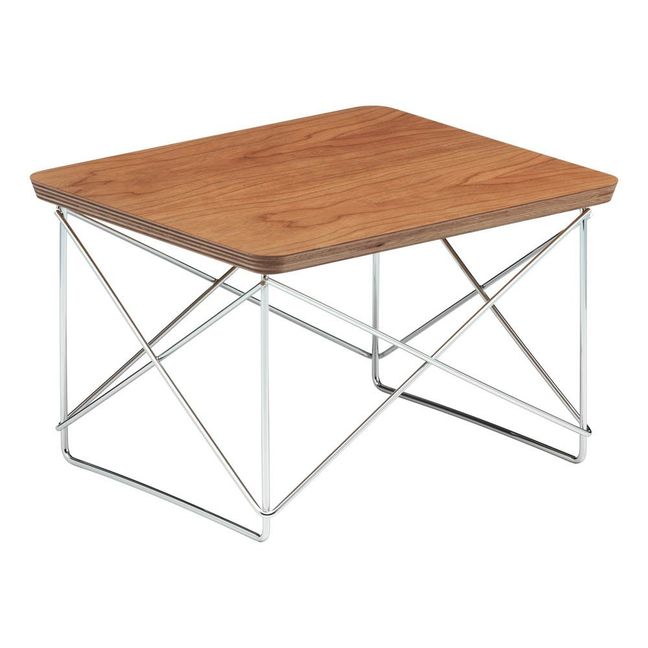 Mesa auxiliar Occasional LTR - Pie cromado - Charles & Ray Eames, 1945 - Edición limitada | Cerezo