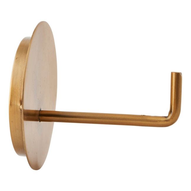 Text Toilet Paper Holder | Brass