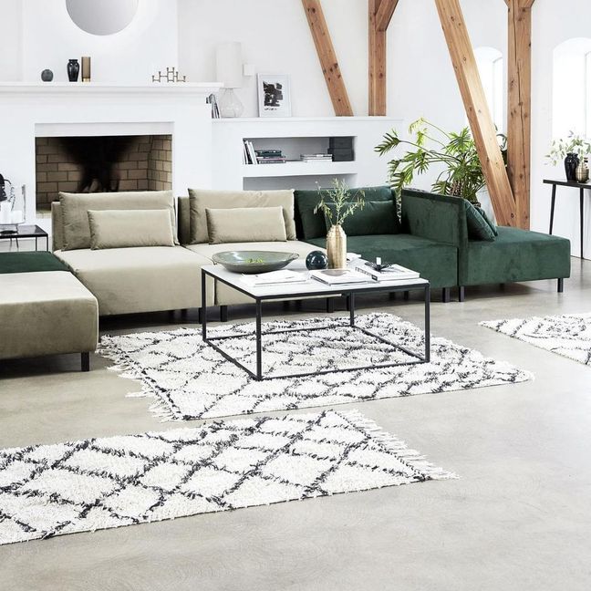 Tapis Kuba | Blanc