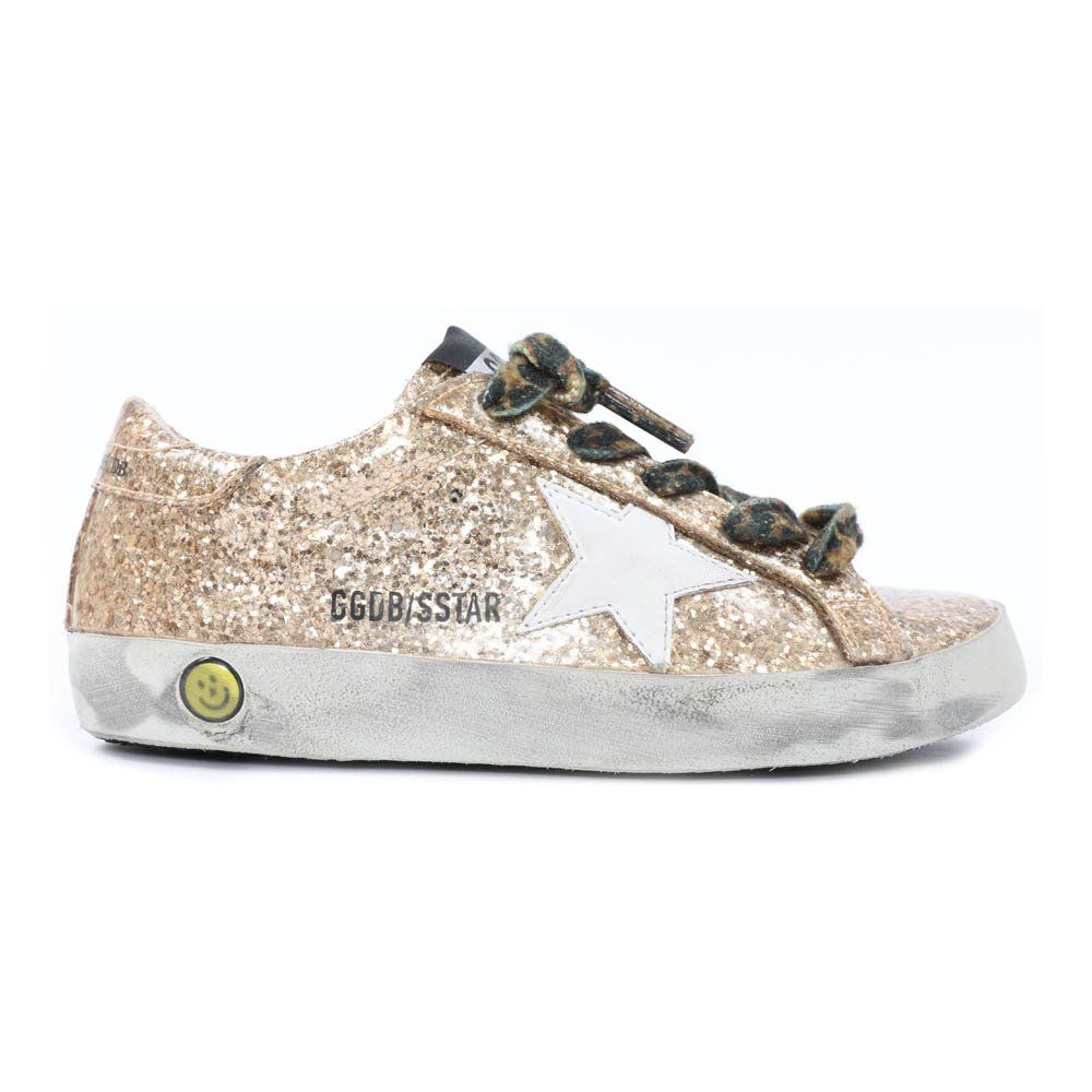 golden goose leopard glitter sneakers