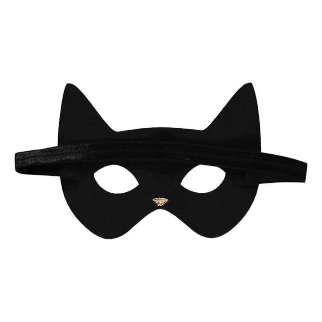 Maske Katze  Schwarz