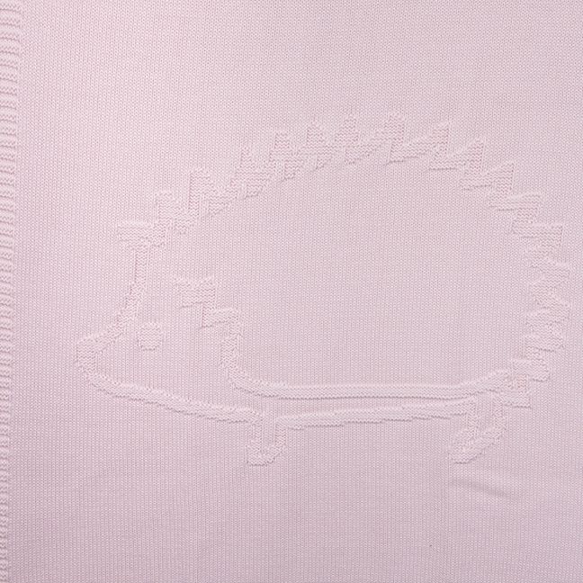 Coperta Riccio in lana mélange 75x100 cm | Rosa chiaro
