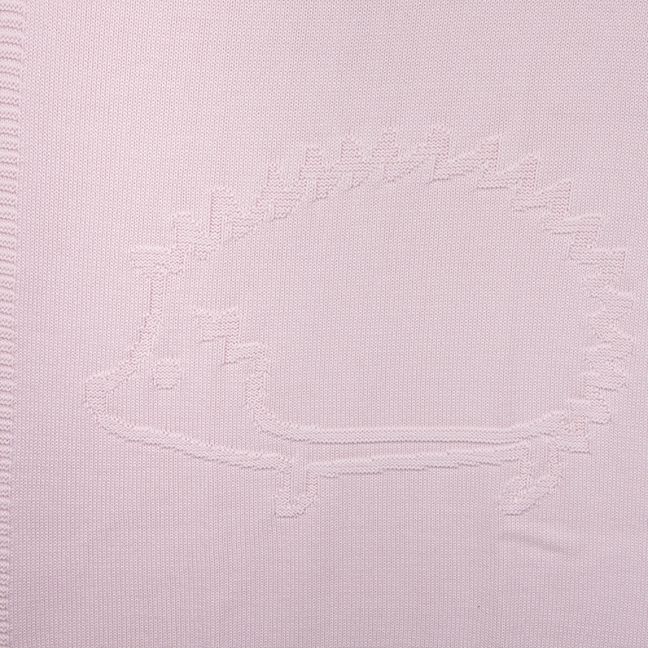 Plaid Hérisson en laine mélangée 75x100 cm Rose pâle