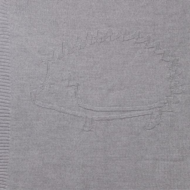 Decke Igel 75x100 cm | Hellgrau