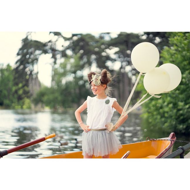 Cofanetto travestimento tutu in tulle e maschera tigre | Dorato