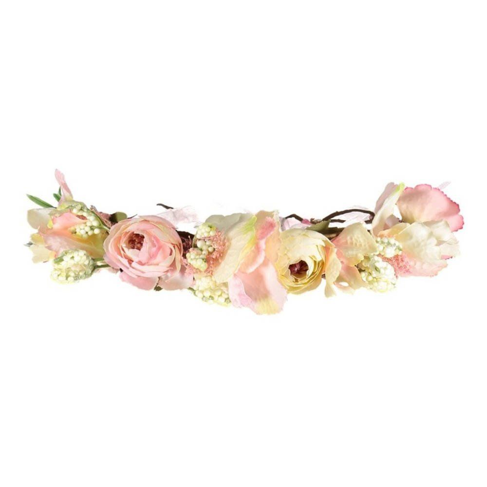 Corona de flores Rosa- Imagen del producto n°2