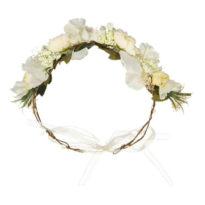 Corona de flores | Blanco- Imagen del producto n°0