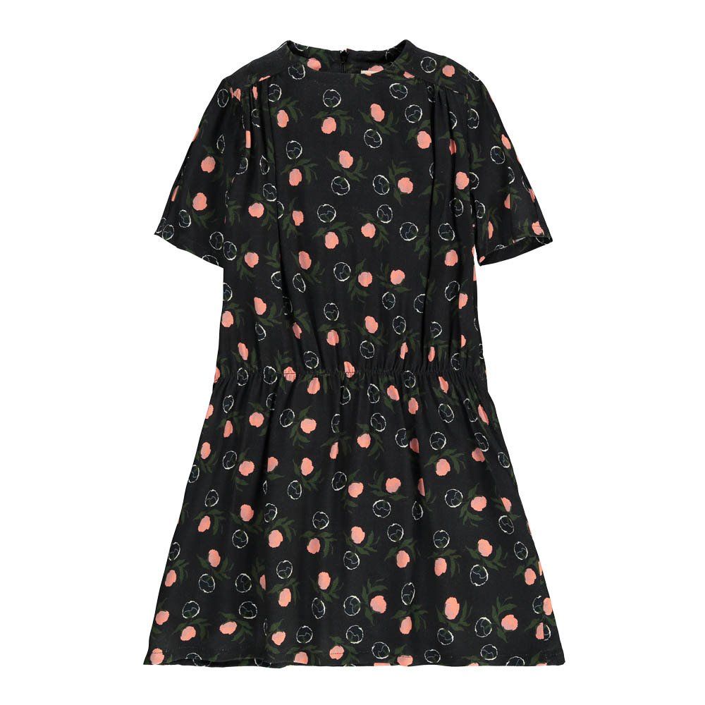 MAAN - Robe Fleurie Billy - Fille - Bleu nuit