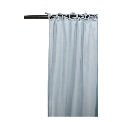 Rideau en gaze de coton avec attache Bleu ciel Lab Design Adulte Rideau en gaze de coton avec attache Bleu ciel Lab Design Adulte