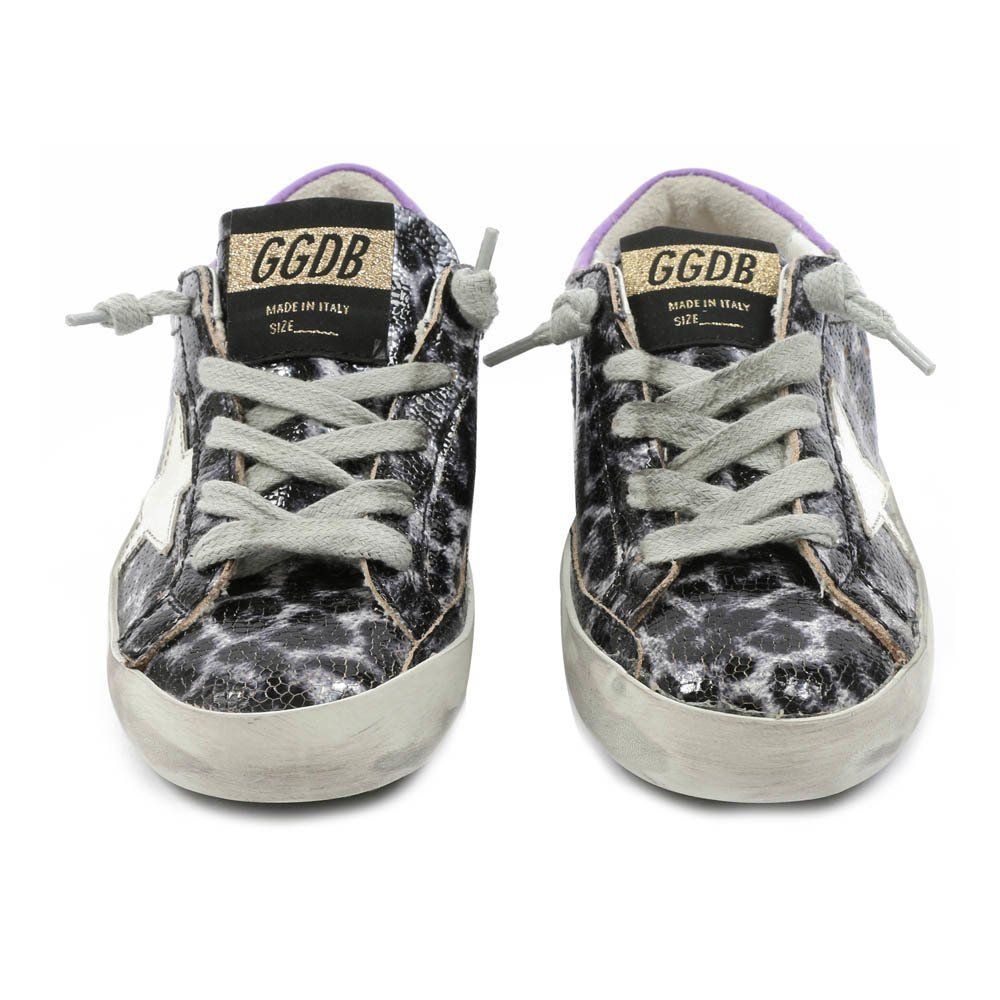 Two-Tone Zebra Trainers Black Golden Goose Deluxe Brand Shoes