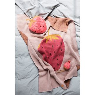 Ferm Living Kids Manta Fruiticana fresa-listing