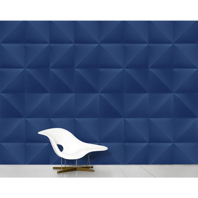 Papier-peint Floating, Les Graphiquants | Bleu nuit