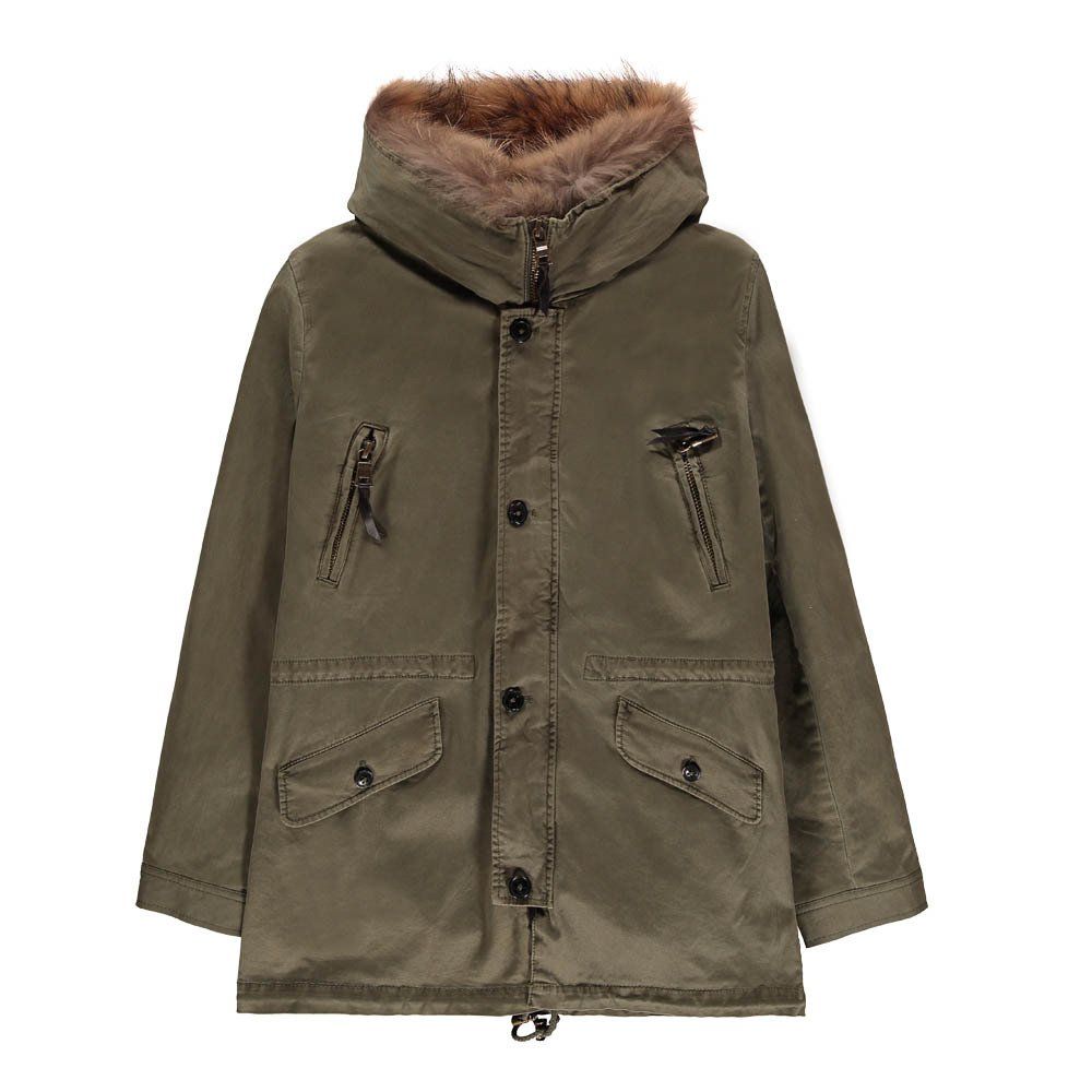 Aspen Fur Lined Parka Light khaki Blonde No.8 Fashion Teen