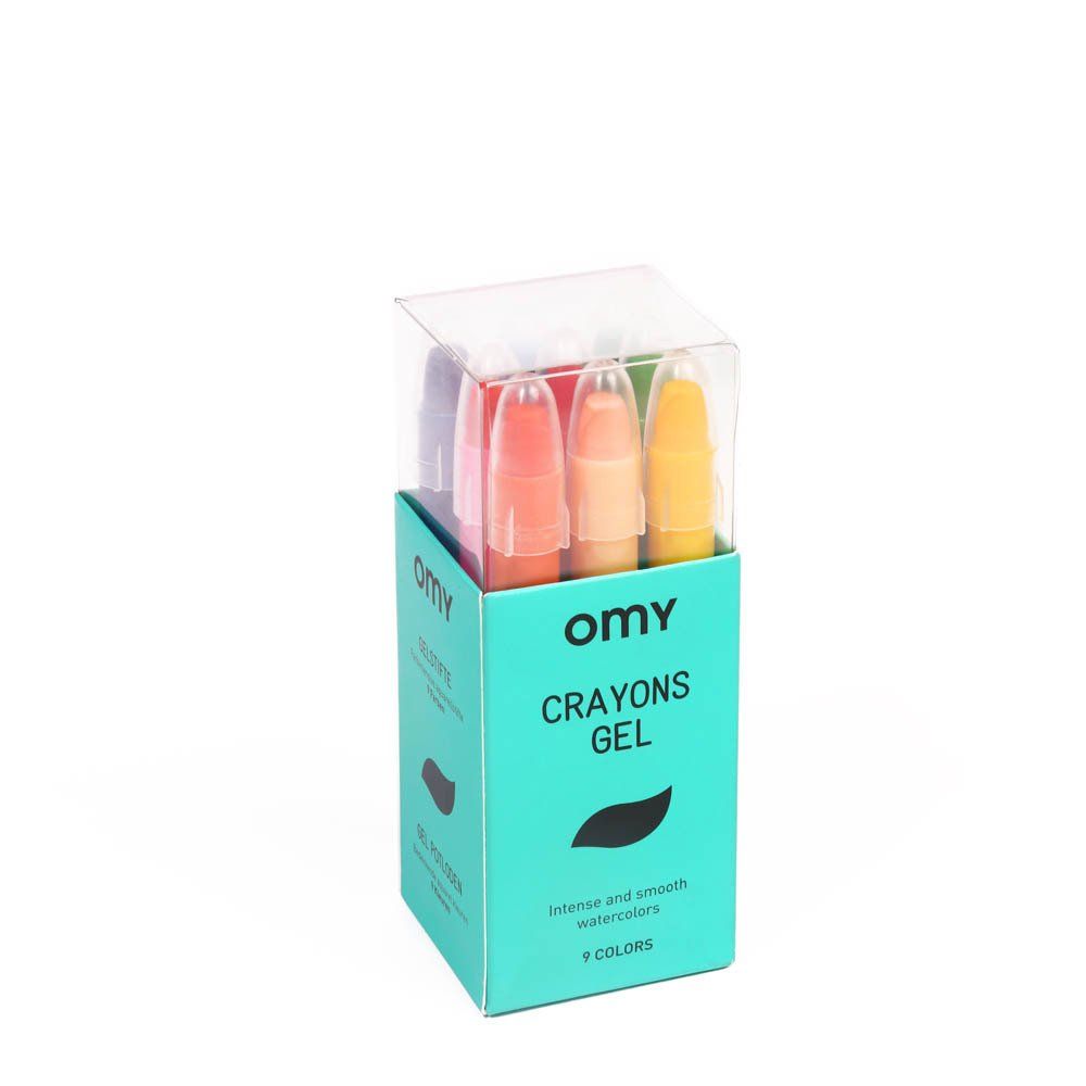 Omy - Crayons Gel - Set de 9 - Multicolore