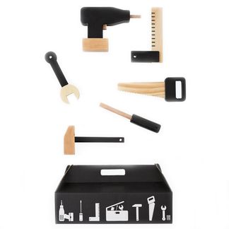 Design Letters Cassetta attrezzi in legno - 6 pezzi-listing