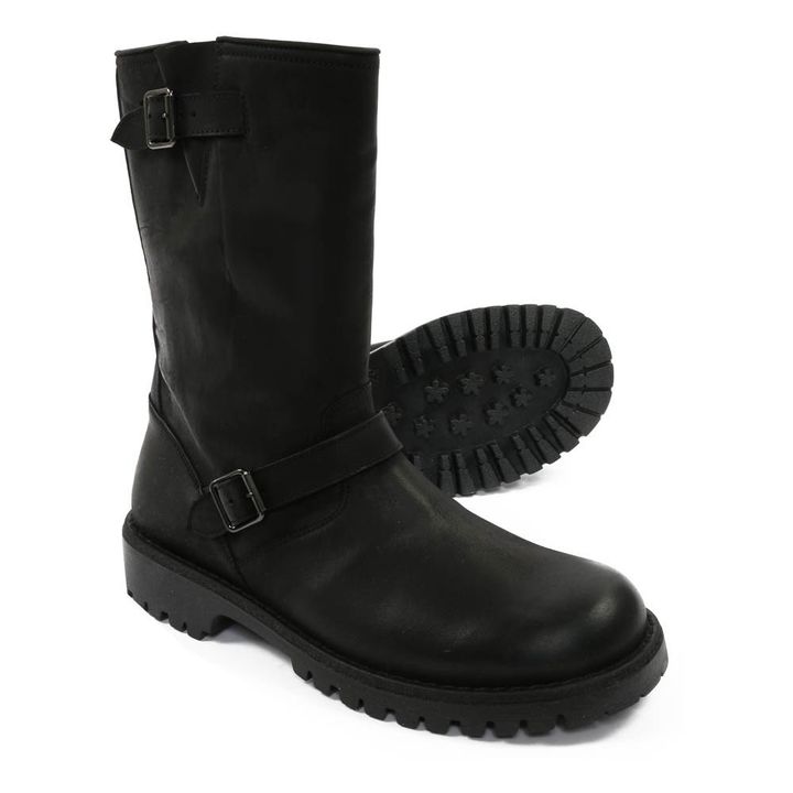 Double Buckle Boots | Black- Product image n°2