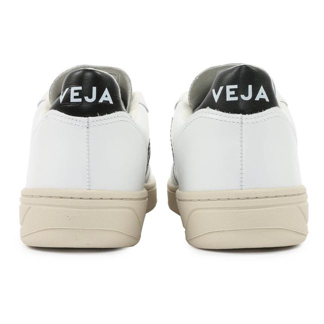Sneaker Pelle Lacci V-10 Nero