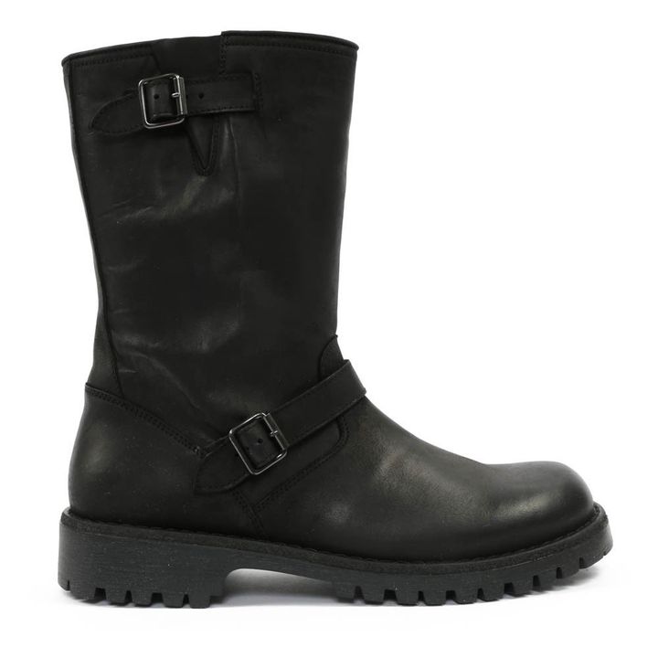 Double Buckle Boots | Black- Product image n°0