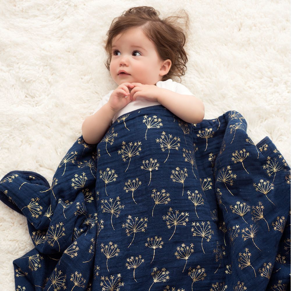 Metallic Blanket 120x120cm Gold aden + anais Design Baby