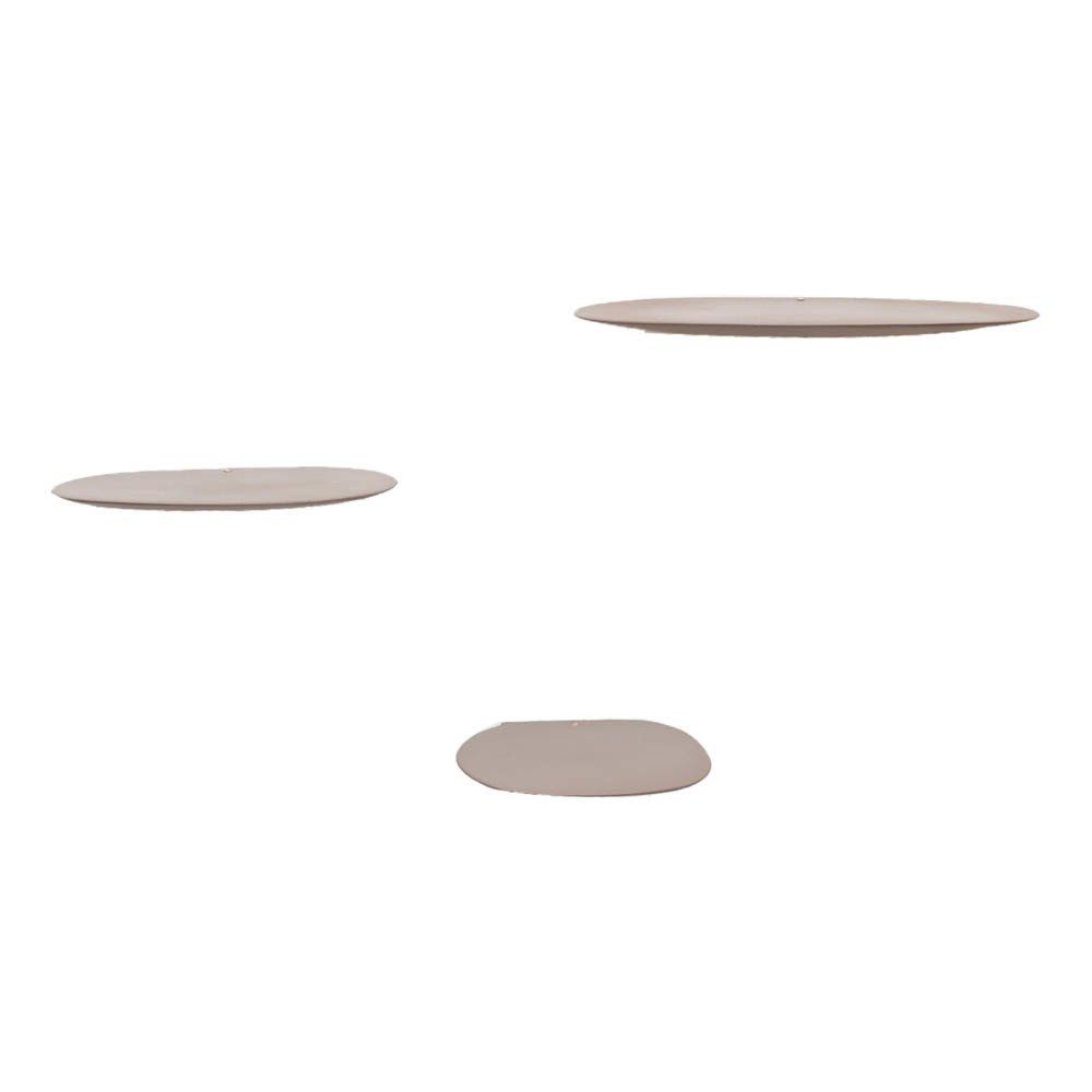 Moustache - Etagères en céramique Isola, Studio Brichetziegler - Set de 3 - Marron glacé