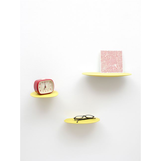 Mensole in ceramica Isola, Studio Brichetziegler - Set da 3 | Giallo
