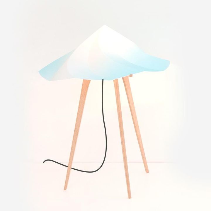 Lampe Chantilly, Constance Guisset - großes Modell  | Blau- Produktbild Nr. 1
