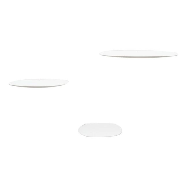 Etagères en céramique Isola, Studio Brichetziegler - Set de 3 | Blanc