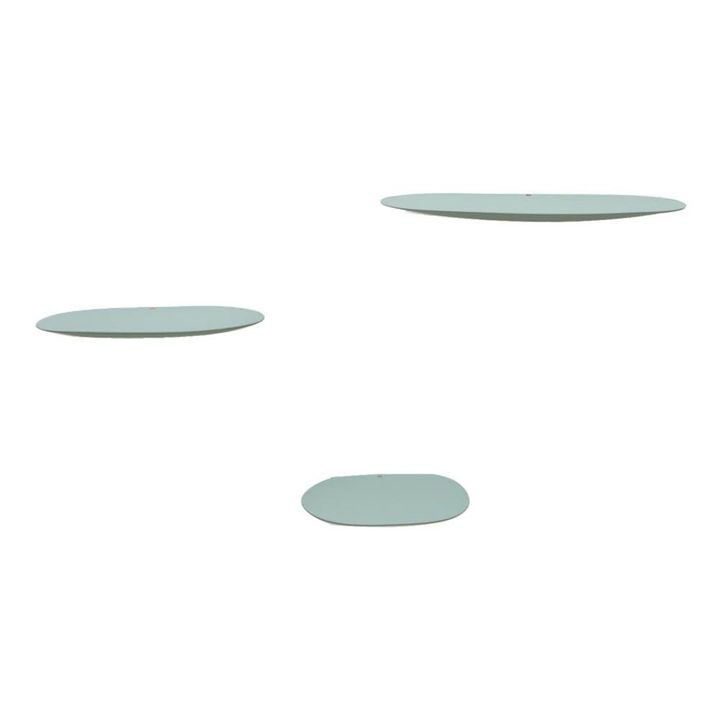 Regal aus Keramik Isola, Studio Brichetziegler - 3er-Set  | Mandelgrün- Produktbild Nr. 0