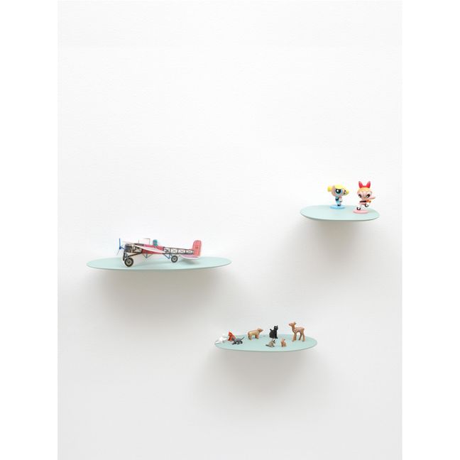 Etagères en céramique Isola, Studio Brichetziegler - Set de 3 | Vert amande