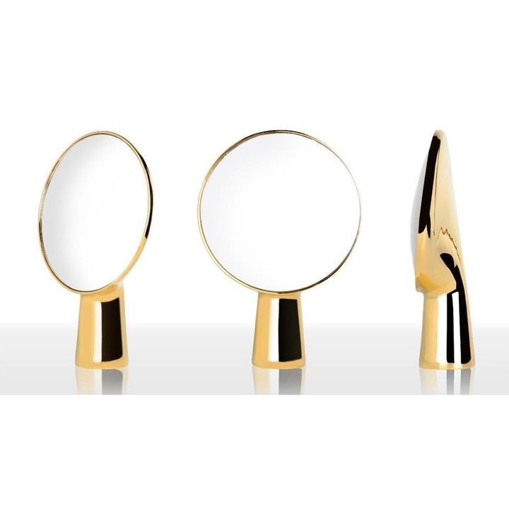 Cyclope Table Mirror, Ionna Vautrin | Gold- Product image n°1
