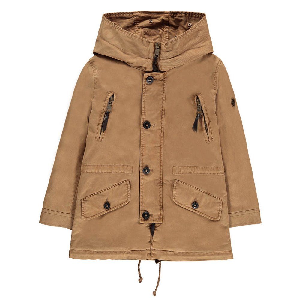 Blonde No.8 Aspen Fur Lined Hooded Parka Camel Smallable