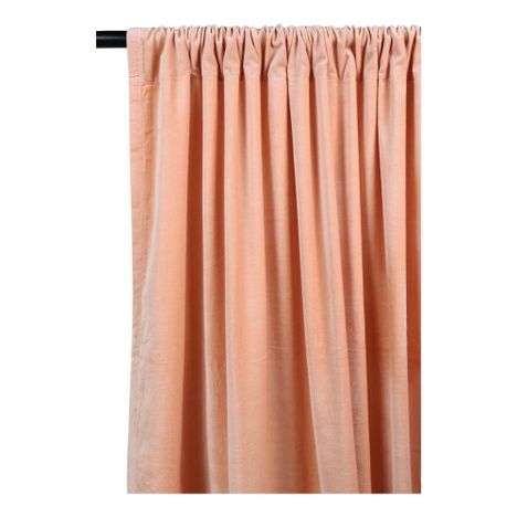Rideau occultant en velours de coton Corail Liv Interior Design Rideau occultant en velours de coton Corail Liv Interior Design