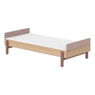 Flexa Play Letto simple POPSICLE con testiera bassa in legno di quercia 90x200cm-listing
