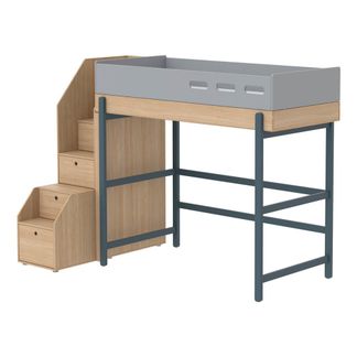 Flexa Play Letto POPSICLE mezza altezza con scala con cassetti 90x200 cm-listing