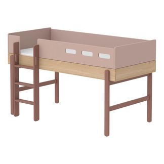 Flexa Play Letto POPSICLE mezza altezza con scaletta dritta 90x200 cm-listing