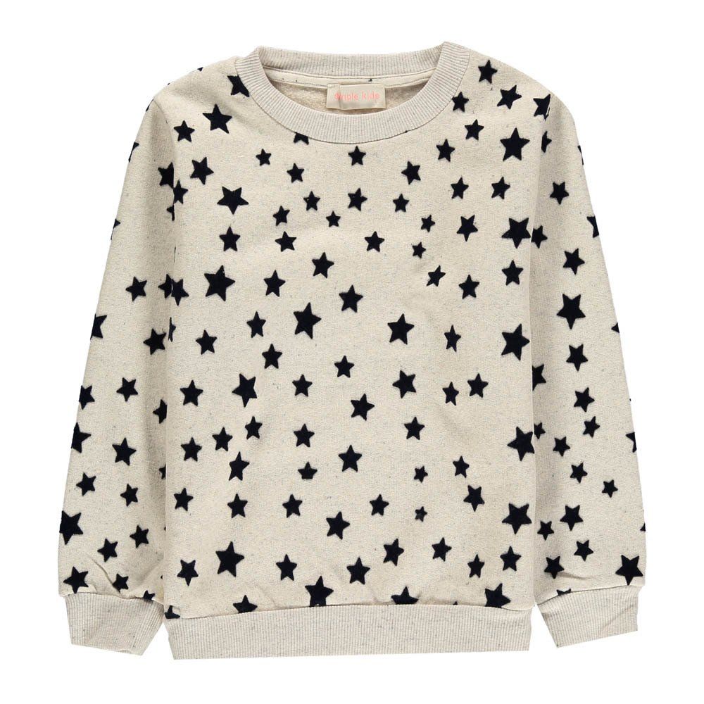 Stars Sweatshirt Light eather grey Simple Kids Fashion Teen