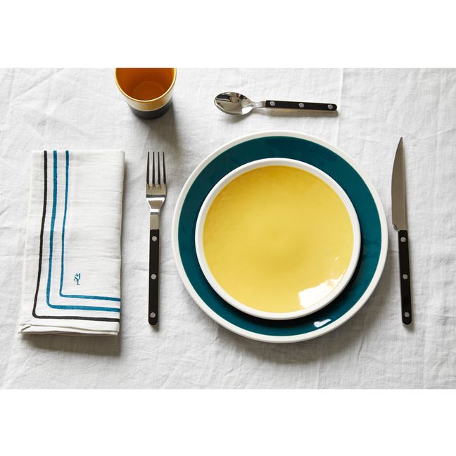 Assiette plate Sicilia D26 cm | Bleu Sarah