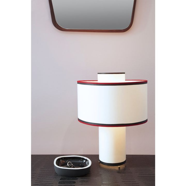 Bianca Cotton Table Lamp | Sarah Blue- Product image n°1