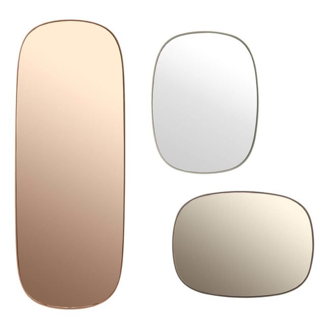 Framed Mirror | Taupe brown