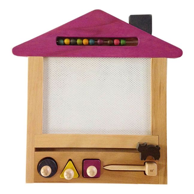 Oekaki Cat Wooden Magic Board | Pink