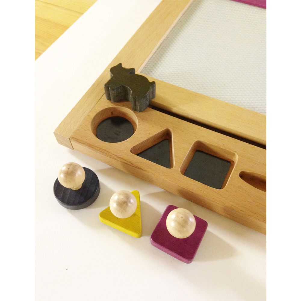 Oekaki Cat Wooden Magic Board Pink- Product image n°5
