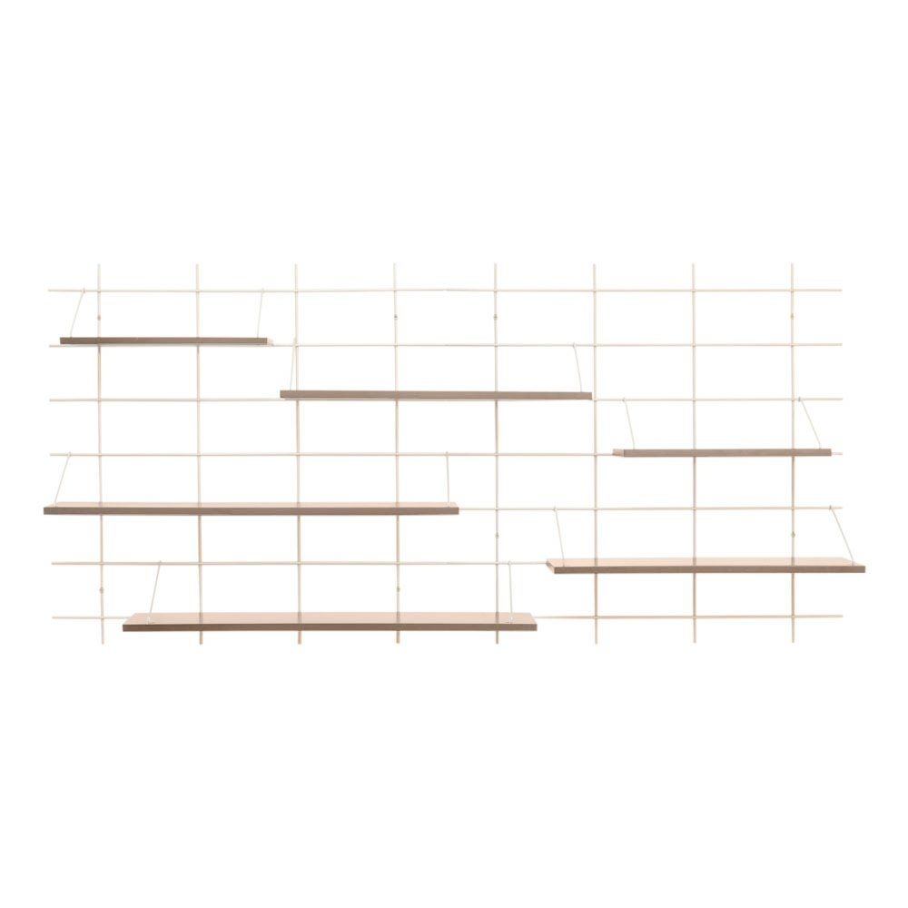 Gassien - Etagère 16 Charles base blanche - Bouleau