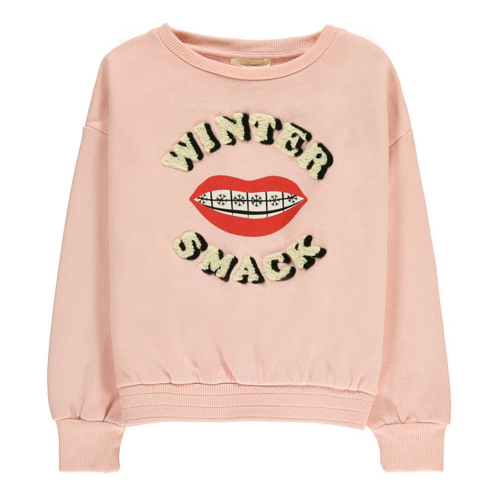 Hundred Pieces - Sweat Winter Smack - Fille - Rose poudré