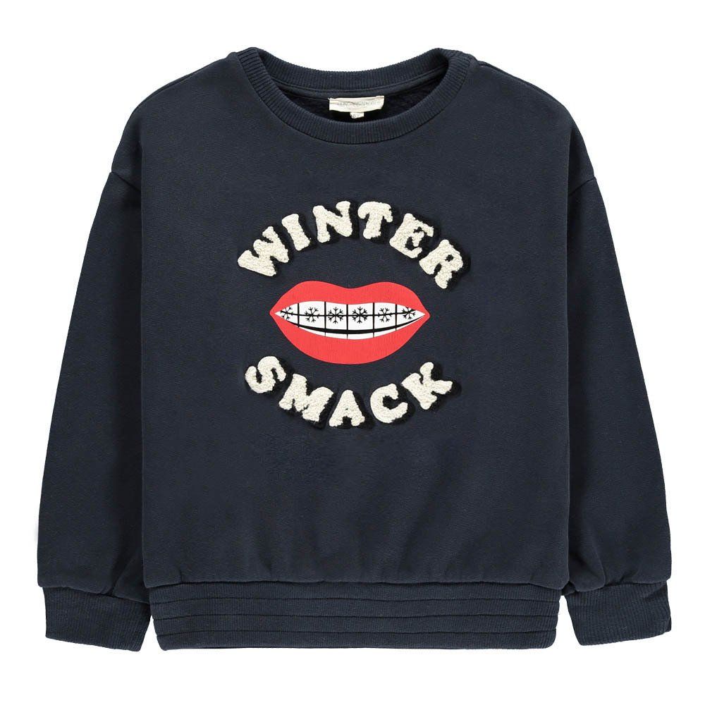 Hundred Pieces - Sweat Winter Smack - Fille - Bleu marine