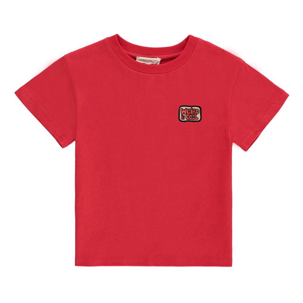 Hundred Pieces - T-shirt Weird is Cool - Garçon - Rouge